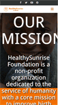 Mobile Screenshot of healthysunrise.org