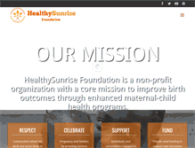 Tablet Screenshot of healthysunrise.org